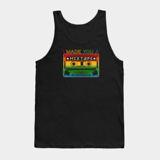 I Made You a Mixtape Retro Vintage Cassette Tape Tank Top